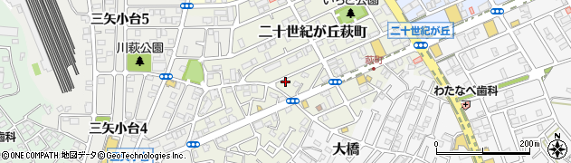 千葉県松戸市二十世紀が丘萩町146周辺の地図
