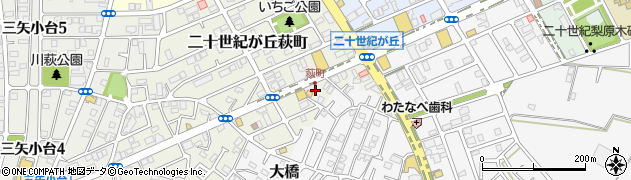 千葉県松戸市二十世紀が丘萩町259周辺の地図