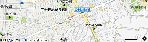 千葉県松戸市二十世紀が丘萩町262周辺の地図