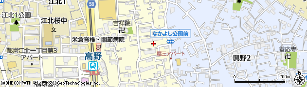 東京都足立区扇3丁目周辺の地図