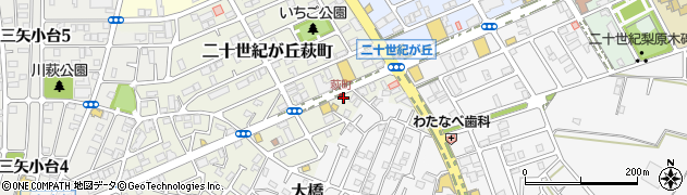 千葉県松戸市二十世紀が丘萩町264周辺の地図