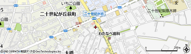 千葉県松戸市二十世紀が丘萩町274周辺の地図