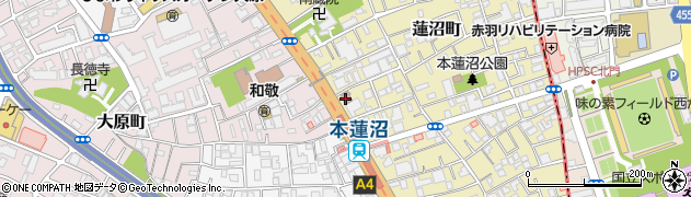 板橋蓮沼郵便局周辺の地図