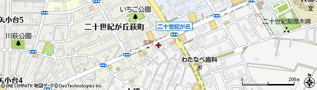 千葉県松戸市二十世紀が丘萩町265周辺の地図