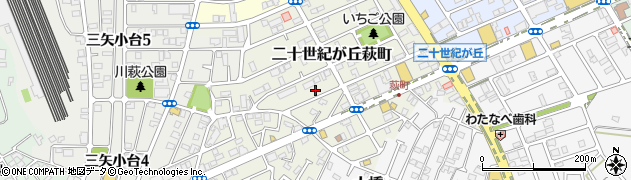 千葉県松戸市二十世紀が丘萩町114周辺の地図