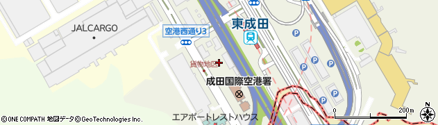 東京航空局成田空港事務所周辺の地図