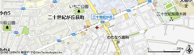 千葉県松戸市二十世紀が丘萩町270周辺の地図