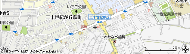 千葉県松戸市二十世紀が丘萩町271周辺の地図