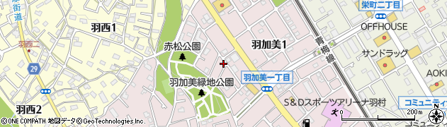 東京都羽村市羽加美1丁目4-2周辺の地図