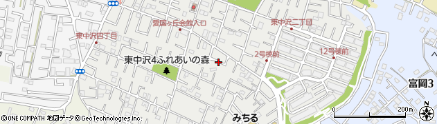 千葉県鎌ケ谷市東中沢周辺の地図