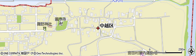 長野県上伊那郡宮田村中越区周辺の地図