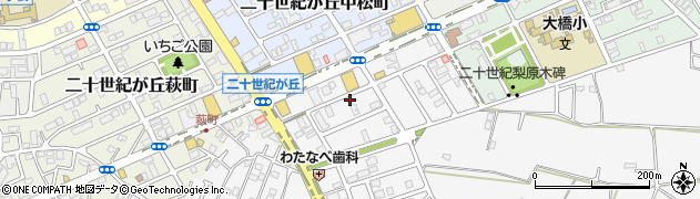 千葉県松戸市二十世紀が丘丸山町23周辺の地図