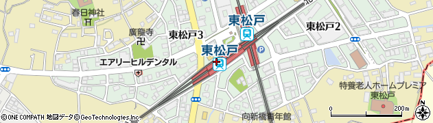 東松戸駅周辺の地図
