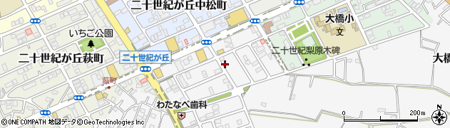 千葉県松戸市二十世紀が丘丸山町63周辺の地図
