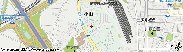 千葉県松戸市小山739周辺の地図