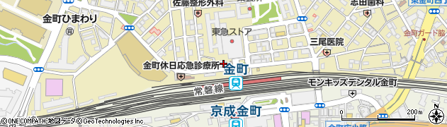 ココカラファイン薬局　金町店周辺の地図
