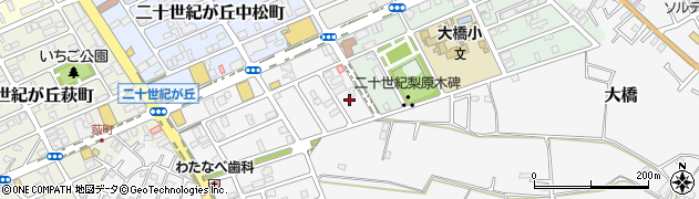 千葉県松戸市二十世紀が丘丸山町52周辺の地図