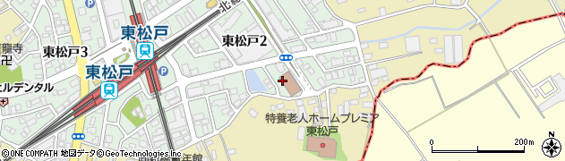 松戸市立図書館東松戸地域館周辺の地図
