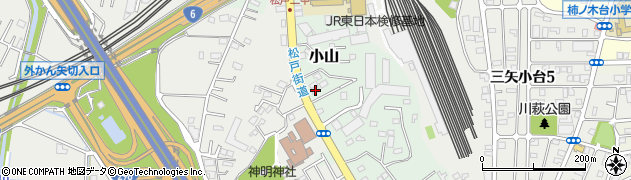 千葉県松戸市小山718周辺の地図