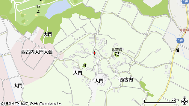 〒289-2314 千葉県香取郡多古町西古内の地図