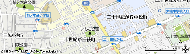 千葉県松戸市二十世紀が丘萩町7-3周辺の地図