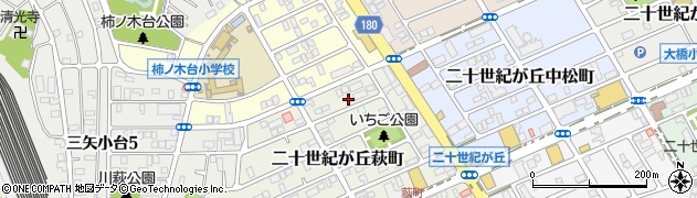 千葉県松戸市二十世紀が丘萩町57周辺の地図