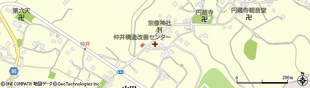 千葉県印西市山田周辺の地図