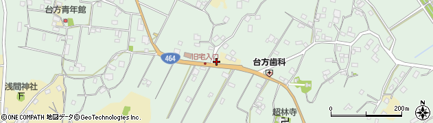 千葉県成田市台方581周辺の地図