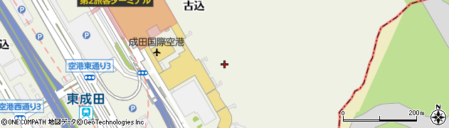 千葉県成田市古込周辺の地図