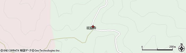坂脇峠周辺の地図