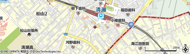 松屋清瀬店周辺の地図