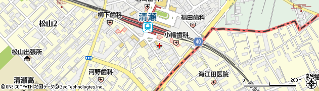 清瀬駅前郵便局周辺の地図