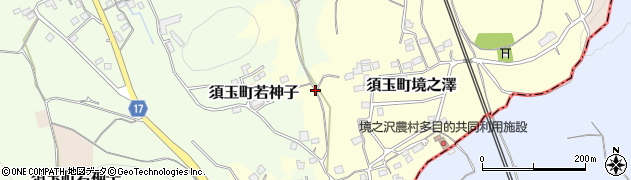 山梨県北杜市須玉町境之澤周辺の地図