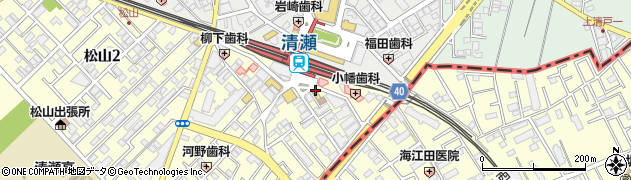 清瀬駅南口周辺の地図