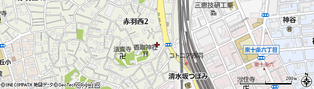 東京都北区赤羽西2丁目21周辺の地図
