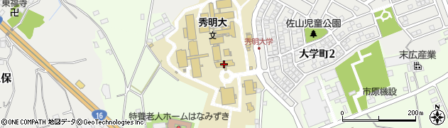 秀明大学周辺の地図