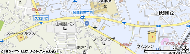 カーコンビニ倶楽部スーパーショップ　北多摩　東村山店周辺の地図