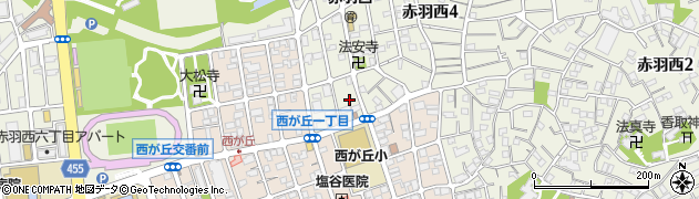 東京都北区赤羽西4丁目44周辺の地図