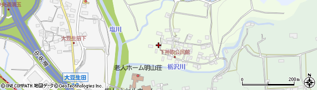 山梨県北杜市明野町下神取78周辺の地図