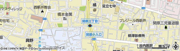 関原３周辺の地図