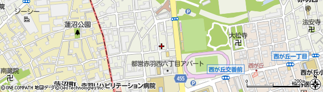 東京都北区赤羽西6丁目5-3周辺の地図