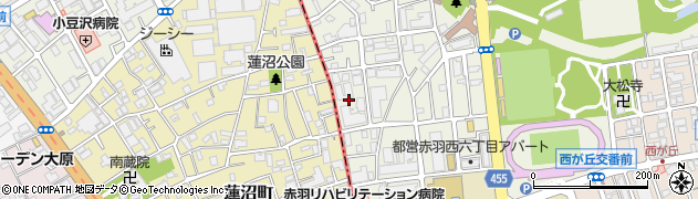東京都北区赤羽西6丁目32周辺の地図