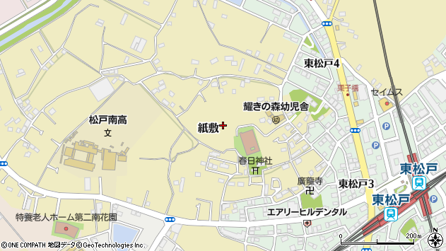 〒270-2221 千葉県松戸市紙敷の地図