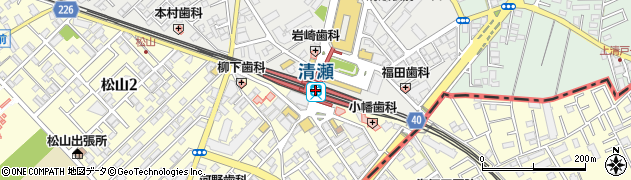 東京都清瀬市周辺の地図