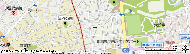 東京都北区赤羽西6丁目33周辺の地図