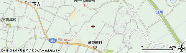 千葉県成田市台方周辺の地図