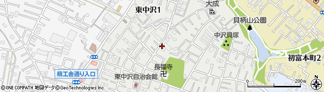 東中沢第二公園周辺の地図