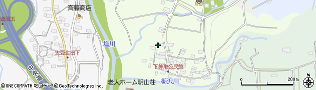 山梨県北杜市明野町下神取71周辺の地図