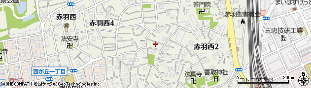 東京都北区赤羽西2丁目33周辺の地図