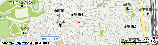 東京都北区赤羽西4丁目33-8周辺の地図